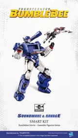 Stavebnice Trumpeter Transformers Smart Kit TF-6 Soundwave & Ravage SK05 s podstavcem — obrázek 5