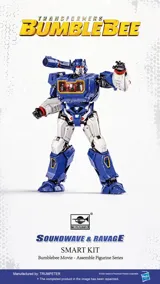 Stavebnice Trumpeter Transformers Smart Kit TF-6 Soundwave & Ravage SK05 s podstavcem — obrázek 6