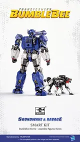 Stavebnice Trumpeter Transformers Smart Kit TF-6 Soundwave & Ravage SK05 s podstavcem — obrázek 7