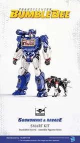 Stavebnice Trumpeter Transformers Smart Kit TF-6 Soundwave & Ravage SK05 s podstavcem — obrázek 8