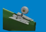 Doplňková sada Eduard Brassin PRINT P-40E šachta ostruhového kola v měřítku 1/48