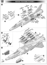 Krabice plastikové stavebnice ModelSvit 72023 Mirage III V-01 francouzský VTOL v měřítku 1/72 — obrázek 8