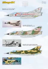Krabice plastikové stavebnice ModelSvit 1/72 Mirage IIIC, přepadový stíhač — obrázek 3
