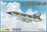 Krabice stavebnice ModelSvit 72064 Mirage IIIO v měřítku 1/72 s přepadovým stíhačem