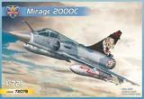 Krabice plastikové stavebnice ModelSvit 72078 Mirage 2000C v měřítku 1/72