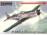Krabice plastikového modelu Kovozávody Prostějov KPM0440 P-51D-5 Mustang 20th FG v měřítku 1/72