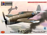 Krabice plastikové stavebnice Kovozávody Prostějov KPM0514 Republic P-47C-2/5 Thunderbolt 1/72