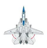 Krabice stavebnice Tamiya 60795 F-14D Tomcat v měřítku 1/72 — obrázek 4