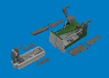 Sada Eduard Brassin 6481153 Do 217K zbraně PRINT 1/48 z 3D tisku pro stavebnici ICM