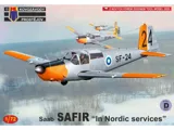 Krabice plastikové stavebnice Kovozávody Prostějov KPM0524 SAAB Safir v měřítku 1/72