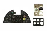Barevná leptaná přístrojová deska Yahu Models YMA2401 pro Hurricane Mk.I v měřítku 1/24