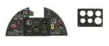 Barevný leptaný přístrojový panel Yahu Models YMA3206 Hurricane Mk.II v měřítku 1/32