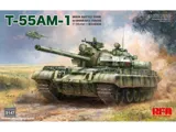 Krabice stavebnice Rye Field Model RFM5147 T-55AM-1 MBT v měřítku 1/35 s funkčními pásy — obrázek 2