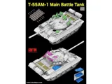 Krabice stavebnice Rye Field Model RFM5147 T-55AM-1 MBT v měřítku 1/35 s funkčními pásy — obrázek 5