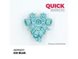 Marker s kontrastní barvou AK Quick Marker AKMQ011 ledově modrá (Ice Blue) pro miniatury — obrázek 3