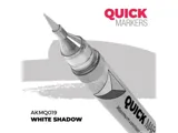 Marker s kontrastní barvou AK Interactive Quick Marker AKMQ019 stínovaná bílá (White Shadow)
