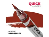 Marker AK Interactive Quick Marker AKMQ017 pekelná červená (Infernal Red) pro miniatury
