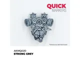Marker AK Interactive Quick Marker AKMQ020 výrazná šedá (Strong Grey) pro malování miniatur — obrázek 3