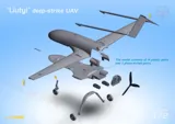 Stavebnice ModelSvit 1/72 An-196 Liutyi, plastikový model úderného dronu — obrázek 10