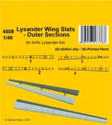 Doplňkový set CMK 4509 – vnější sekce slotů křídla pro Lysander v měřítku 1/48