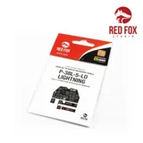 Red Fox Studio Quick Set 3D přístrojové panely 1/32 P-38L-5-LO Lightning pro Trumpeter