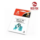 Sada 3D přístrojových panelů Red Fox Studio RFSQS-32016 pro MiG-21MF Fishbed-J v měřítku 1/32