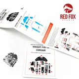 Red Fox Studio Quick Set 3D RFSQS-32038 přístrojové panely pro F4U-1A Corsair 1/32 — obrázek 3