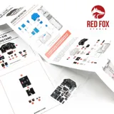 Sada 3D přístrojových panelů Red Fox Studio Quick Set RFSQS-32039 pro P-51K Mustang 1/32 — obrázek 3