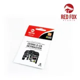 Sada 3D přístrojových panelů Red Fox Studio Quick Set RFSQS-32042 pro Cessnu O-2A Skymaster 1/32