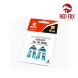 Set 3D přístrojových panelů Red Fox Studio RFSQS-32043 pro Su-30MKK Flanker G v měřítku 1/32