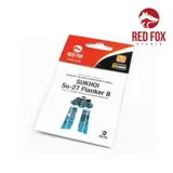 Sada 3D přístrojových panelů Red Fox Studio RFSQS-32056 pro Su-27 Flanker B v měřítku 1/32