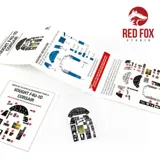 Set 3D přístrojových panelů Red Fox Studio RFSQS-32105 pro F4U-1D Corsair 1/32 — obrázek 3