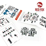 3D přístrojové panely Red Fox Studio Quick Set RFSQS-32109 pro F/A-18B Hornet v měřítku 1/32 — obrázek 3