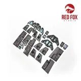Red Fox Studio Quick Set 3D RFSQS-32122 3D přístrojové panely pro F-16F Block 60 v měřítku 1/32 — obrázek 4
