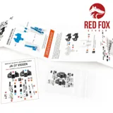 Red Fox Studio 1/32 Saab JA-37 Viggen – 3D přístrojové panely Quick Set RFSQS-32134 — obrázek 3