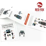 Set 3D přístrojových panelů Red Fox Studio RFSQS-48058 pro F-35A Lightning II v měřítku 1/48 — obrázek 2