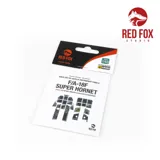 Red Fox Studio RFSQS-48080 3D panely přístrojové desky pro model 1/48 F/A-18F Super Hornet