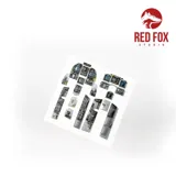 Sada Red Fox Studio RFSQS-48084 Quick Set 3D přístrojové panely F/A-18B Hornet 1/48 — obrázek 6
