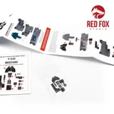 Sada 3D přístrojových panelů Red Fox Studio 1/48 F-51D Mustang pro stavebnici Tamiya — obrázek 3