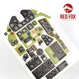 3D přístrojové panely Red Fox Studio Quick Set RFSQS-24002 pro Grumman F6F-5 Hellcat 1/24 — obrázek 6