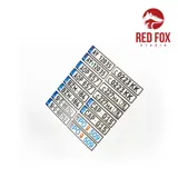 Sada evropských registračních značek Red Fox Studio RFSQS-24018 v měřítku 1/24 pro modely aut — obrázek 5
