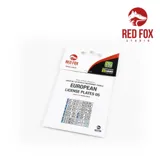 Sada evropských registračních značek Red Fox Studio RFSQS-24018 v měřítku 1/24 pro modely aut