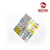 Sada registračních značek Red Fox Studio RFSQS-24019 vol. 01 v evropském formátu, měřítko 1/24 — obrázek 4
