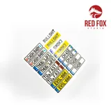 Sada registračních značek Red Fox Studio RFSQS-24019 vol. 01 v evropském formátu, měřítko 1/24 — obrázek 5