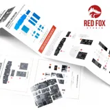3D přístrojové panely Red Fox Studio Quick Set RFSQS-35008 pro CH-47D Chinook v měřítku 1/35 — obrázek 2