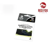 Red Fox Studio RFSQS-35016 čísla a písmena pro britská obrněná vozidla 1/35