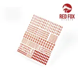 Red Fox Studio Quick Set RFSQS-35017 sada čísel a písmen pro americká obrněná vozidla 1/35 — obrázek 4