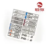 Sada Red Fox Studio RFSQS-24021 arabské registrační značky vol.01 pro modely auta 1/24 — obrázek 6