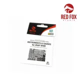 Sada přístrojů a číselníků Red Fox Studio RFSQS-48182 USAF WWII v měřítku 1/48