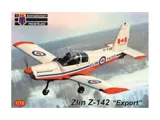 Krabice plastikové stavebnice Kovozávody Prostějov 1/72 Zlín Z-142 Export